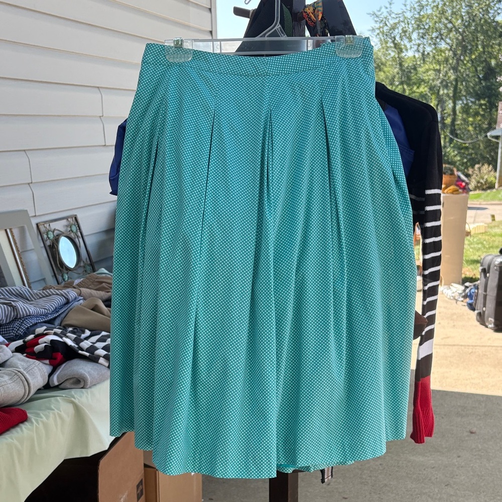 Talbots Turquoise A-Line Skirt